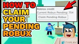 HOW TO CLAIM PENDING ROBUX || WHAT TO DO IF YOUR ROBUX DONATIONS AREN'T SHOWING UP ROBLOX PLS DONATE