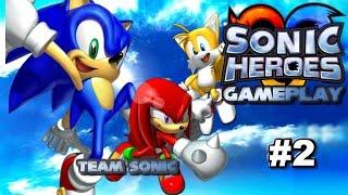 Sonic Heroes Playthrough Part 2 - Grand Metropolis, Power Plant & Team Rose Fight (1080p commentary)
