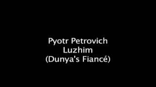 Crime and punishment character pronunciations