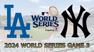 Dodgers vs Yankees - World Series 2024 Game 3 Full Game Highlights (MLB The Show 24 Sim)