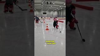 Next 7 Basic Skating Drills for U6 - U10 age group ️ #hockey #skating #kidshockey #hockeydrill
