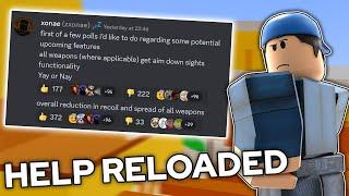 You Can HELP ARSENAL RELOADED… (Roblox Arsenal)