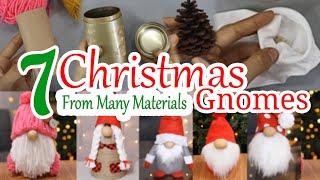 7 Easy DIY Christmas Gnomes That Look Store Bought ... From Many Materials