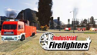 NEW - Fighting FACTORY FIRES in Latest New Firefighter Simulator | Industrial Firefighters Gameplay