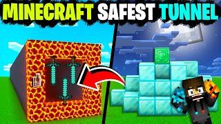 Protecting Diamonds In Minecraft Safest Tunnel Ever!