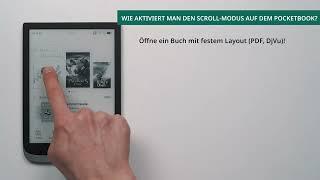 Wie aktiviert man den Scroll-Modus auf dem PocketBook?