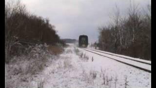 A Danish IC3 train passes Væggerløse