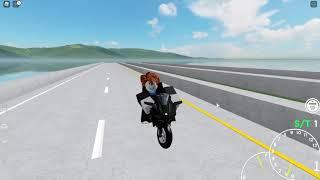 Riding a bike and doing some wheelies | Roblox Roanoke