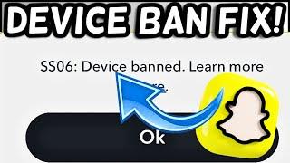 Snapchat Device Ban FIX