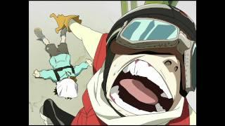 FLCL- Official English Clip - Haruko arrives with a BANG! on DVD & BD 2.22.11