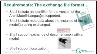 The Open Group - Promoting EA Models, Knowledge Interchange, and Business Value Using ArchiMate®