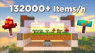 Minecraft Cheapest Fastest Fungus Farm | FULL Tutorial