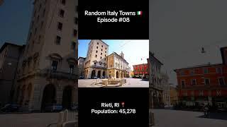 Rieti, RI  Random Italy Towns  | Episode 8 | #italy #rieti #lazio #shorts