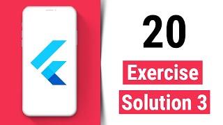 Exercise Solution 3 - Flutter Tutorial for Beginners