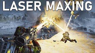 4 Laser Cannons vs Max Level Bugs - Helldivers 2