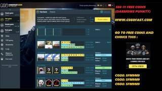 CSGOFAST.COM 500 FREE COINS!!! CODE:  5FM9M9