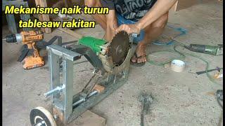 Naik turun tablesaw rakitan