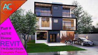 ADYE House | Part 9 | Complete Step By Step Project | Revit and Twinmotion Tutorial