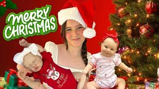 MY REBORN CHRISTMAS ROUTINE WITH A TODDLER AND NEWBORN