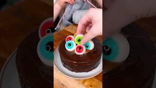 How to (not) make CHOCOLATE EYEBALL CAKE for Grandma?️| CHEFKOUDY
