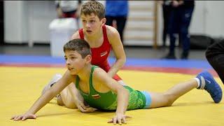 U15 Jürgen Lips (EST) vs Rafael Hovhannisyan (LTU) 41kg. Greco-roman boys youth wrestling.