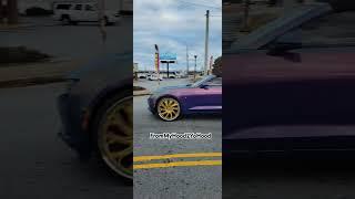 Camaro Sliding by with Gold Forgiato  Rims #frommyhood2yohood #mr864live#hotrod#bigwheels #camaro#SS