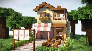 Aesthetic Bakery Cafe! | Easy Minecraft Tutorial (interior included)