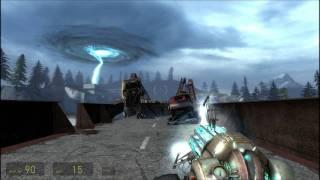 Messing with the super gravity gun in Half-Life 2 Episode 2