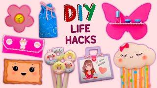 8 DIY LIFE HACKS - Cute Handmade School Supplies - Easy Room Decors and more...