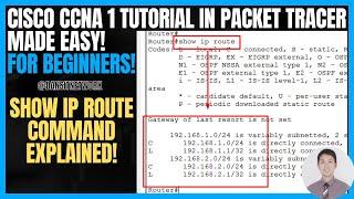 Day 5: Basic Understanding on IP Route Command for Beginners Packet Tracer