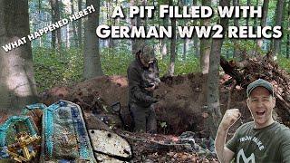 We dug out a pit filled with Third Reich ww2 Relics found at an old battlefield.