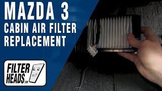 How to Replace Cabin Air 2012 Filter Mazda 3 | AQ1151