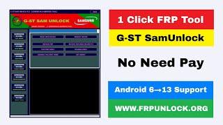 1 Click FRP Unlock Tool 2023 | Samsung FRP Tool 2023 | Samsung Android 11/12/13 Google Account Bypas