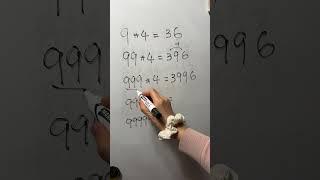 Mental Math - 99999 x 4 #maths #mathskills #mathematics