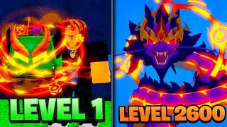 Level 1 - 2600 With DRAGON REWORK "Noob To Pro" in Blox Fruits Roblox