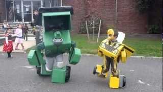 Bumblebee and Bulkhead transformer costumes