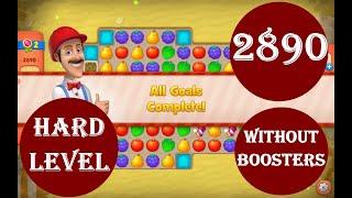 Gardenscapes Level 2890 - [27 moves] [2022] [HD] solution of Level 2890 Gardenscapes [No Boosters]