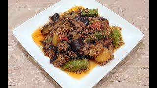 Pinakbet Mixed Vegetable Stew Without Shrimp Paste - Filipino Recipe