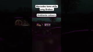 Mercedes benz e63s Brabus ambiente colours#brabus #mercedes #ambiente #night