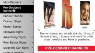 Banners and signs for indoor and outdoor sales promotion and advertising from profesional designs