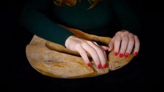 Binaural ASMR Wooden Bowl | Sounds Only, No Talking | Tapping Scratching Rubbing
