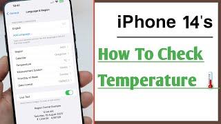 iPhone 14, 14 Pro How To Check Temperature