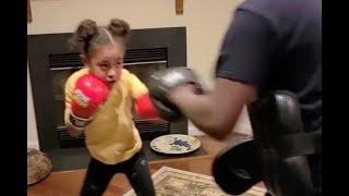 Futura estrela do Boxe? Menina de apenas 7 anos impressiona em treinos da nobre arte com o pai