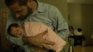 Daddy Calms Fussy Baby using "5S's" techniques