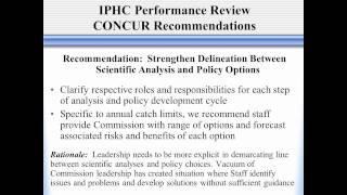 Performance Review of the International Pacific Halibut Commission