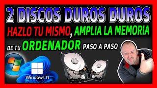 1. RAID 1 - Como poner un DISCO DURO SECUNDARIO para tener MÁS CAPACIDAD de almacenamiento y RAID