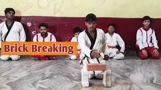 Karate Brick Breaking  @Shorts