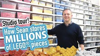 Storing LEGO bricks : Tour Sean's studio #1