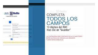 Tutorial - declaración responsable de cumplimiento (SICET) - Quito Turismo