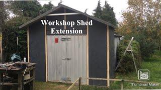 Shed Extension 18x10 Build Workshop